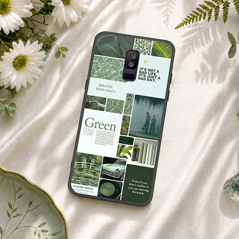 Samsung Galaxy A9 Star Lite Cover - ONation Aesthetic Collage Series - HQ Ultra Shine Premium Infinity Glass Soft Silicon Borders Case