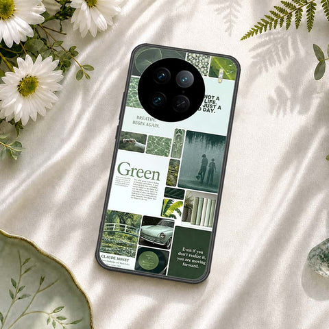 Vivo X90 Pro Cover - ONation Aesthetic Collage Series - HQ Ultra Shine Premium Infinity Glass Soft Silicon Borders Case