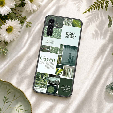 Samsung Galaxy A04s Cover - ONation Aesthetic Collage Series - HQ Ultra Shine Premium Infinity Glass Soft Silicon Borders Case