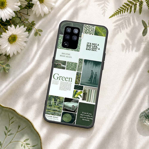Oppo A94 Cover - ONation Aesthetic Collage Series - HQ Ultra Shine Premium Infinity Glass Soft Silicon Borders Case