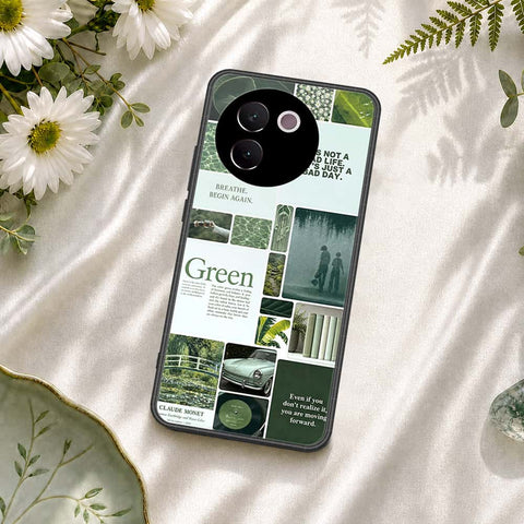 Vivo V30e Cover - ONation Aesthetic Collage Series - HQ Ultra Shine Premium Infinity Glass Soft Silicon Borders Case