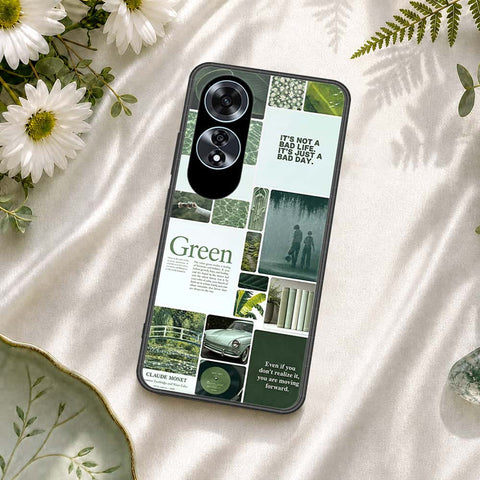 Oppo A60 Cover - ONation Aesthetic Collage Series - HQ Ultra Shine Premium Infinity Glass Soft Silicon Borders Case