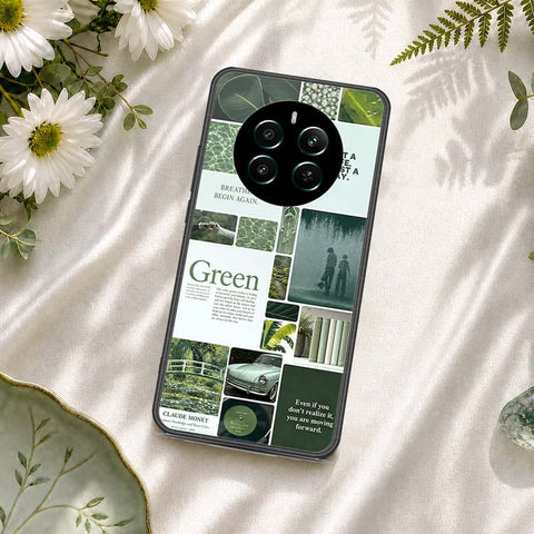 Realme 12 Plus Cover - ONation Aesthetic Collage Series - HQ Ultra Shine Premium Infinity Glass Soft Silicon Borders Case