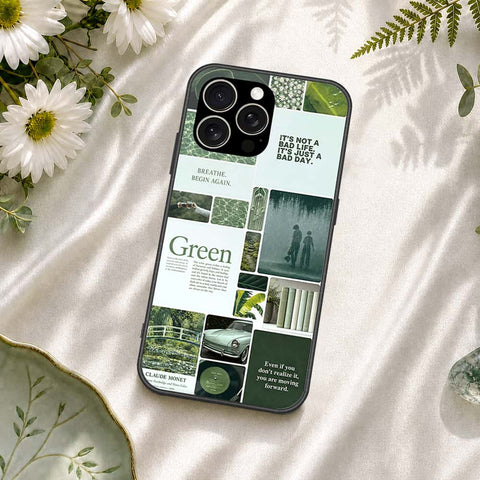 IPhone 15 Pro Cover - ONation Aesthetic Collage Series - HQ Ultra Shine Premium Infinity Glass Soft Silicon Borders Case