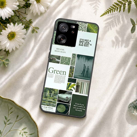 Xiaomi 13T Cover - ONation Aesthetic Collage Series - HQ Ultra Shine Premium Infinity Glass Soft Silicon Borders Case