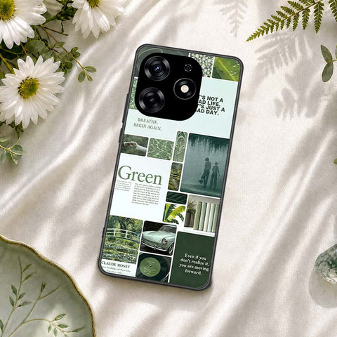 Tecno Spark 10 Pro Cover - ONation Aesthetic Collage Series - HQ Ultra Shine Premium Infinity Glass Soft Silicon Borders Case