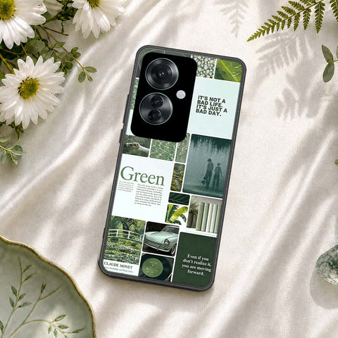 Oppo Reno 11F 5G Cover - ONation Aesthetic Collage Series - HQ Ultra Shine Premium Infinity Glass Soft Silicon Borders Case