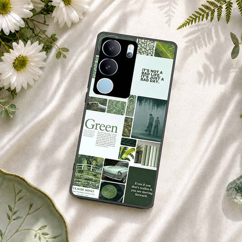 Vivo S17 Cover - ONation Aesthetic Collage Series - HQ Ultra Shine Premium Infinity Glass Soft Silicon Borders Case
