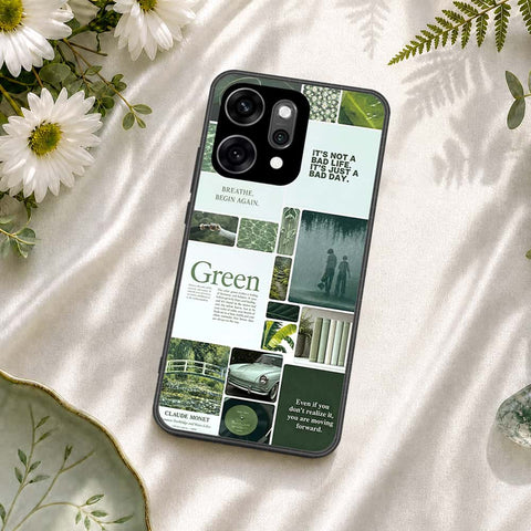 Oppo Reno 14 Pro Cover - ONation Aesthetic Collage Series - HQ Ultra Shine Premium Infinity Glass Soft Silicon Borders Case