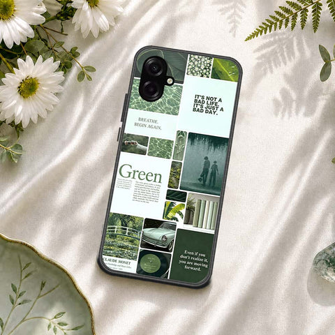 Samsung Galaxy M07 Cover - ONation Aesthetic Collage Series - HQ Ultra Shine Premium Infinity Glass Soft Silicon Borders Case