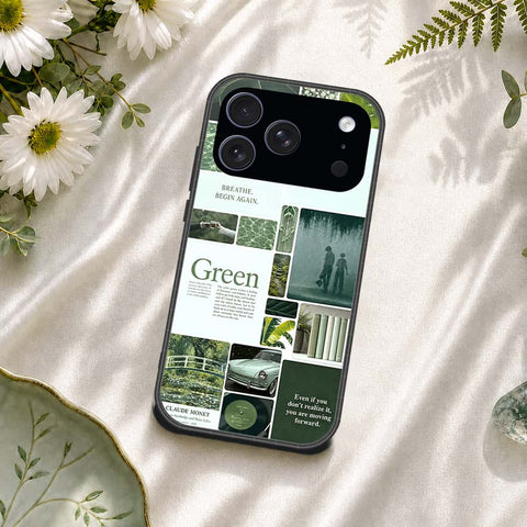 iPhone 17 Pro - ONation Aesthetic Collage Series - HQ Ultra Shine Premium Infinity Glass Soft Silicon Borders Case