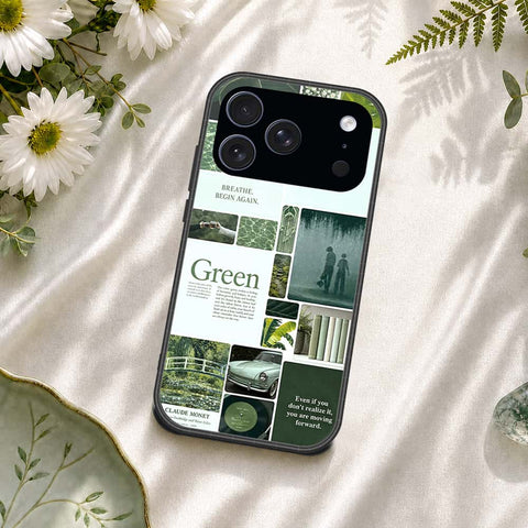 iPhone 17 Pro Max - ONation Aesthetic Collage Series - HQ Ultra Shine Premium Infinity Glass Soft Silicon Borders Case