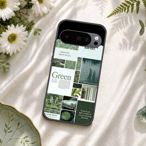 Google Pixel 9 Pro Cover - ONation Aesthetic Collage Series - HQ Ultra Shine Premium Infinity Glass Soft Silicon Borders Case