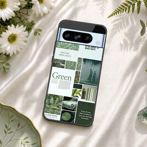 Google Pixel 8 Pro Cover - ONation Aesthetic Collage Series - HQ Ultra Shine Premium Infinity Glass Soft Silicon Borders Case