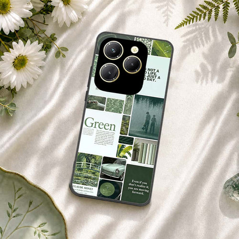 Tecno Spark 20 Pro Cover - ONation Aesthetic Collage Series - HQ Ultra Shine Premium Infinity Glass Soft Silicon Borders Case