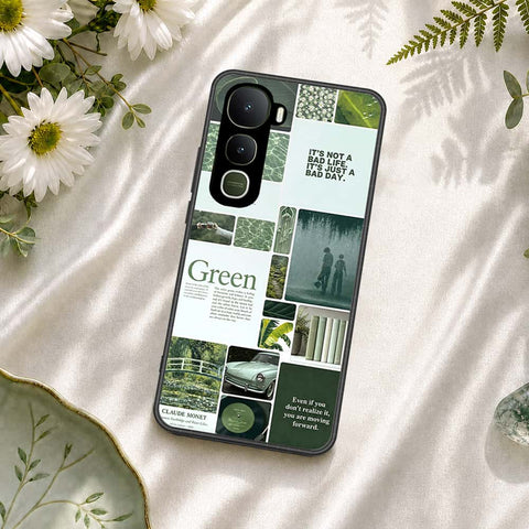 Vivo Y400 Cover - ONation Aesthetic Collage Series - HQ Ultra Shine Premium Infinity Glass Soft Silicon Borders Case