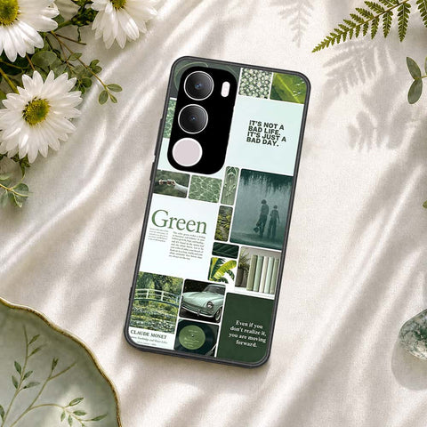 Vivo Y29 5G Cover - ONation Aesthetic Collage Series - HQ Ultra Shine Premium Infinity Glass Soft Silicon Borders Case
