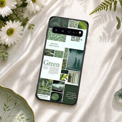 Samsung Galaxy S10 5G Cover - ONation Aesthetic Collage Series - HQ Ultra Shine Premium Infinity Glass Soft Silicon Borders Case