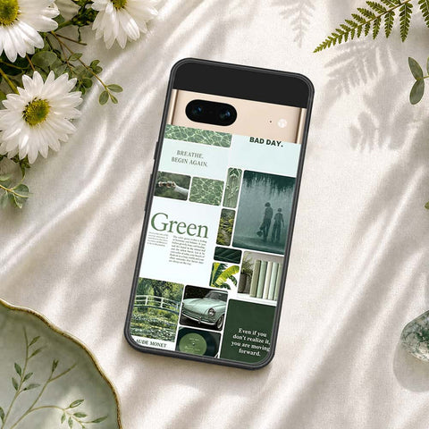 Google Pixel 7 Cover - ONation Aesthetic Collage Series - HQ Ultra Shine Premium Infinity Glass Soft Silicon Borders Case