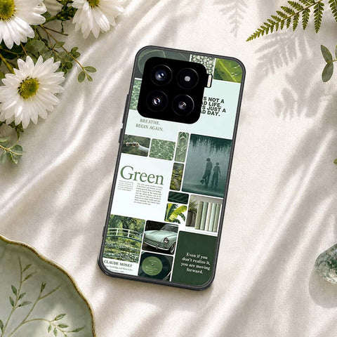 Xiaomi 15 Cover - ONation Aesthetic Collage Series - HQ Ultra Shine Premium Infinity Glass Soft Silicon Borders Case