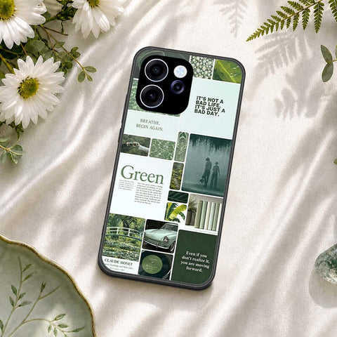 Oppo Reno 15F Cover - ONation Aesthetic Collage Series - HQ Ultra Shine Premium Infinity Glass Soft Silicon Borders Case