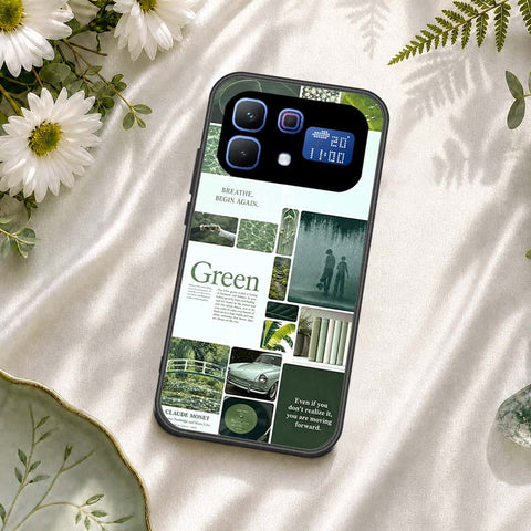 Infinix Note 60 Cover - ONation Aesthetic Collage Series - HQ Ultra Shine Premium Infinity Glass Soft Silicon Borders Case