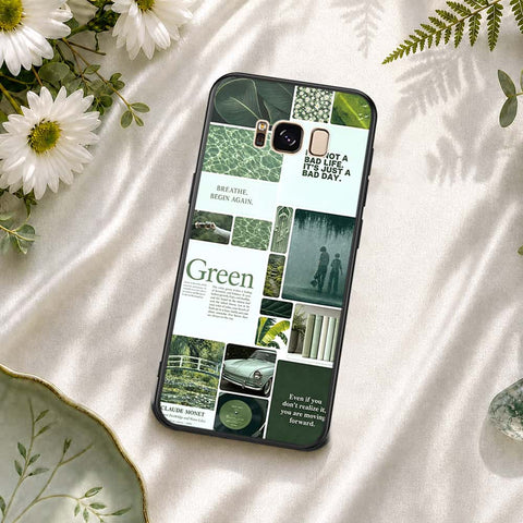 Samsung Galaxy S8 Plus Cover - ONation Aesthetic Collage Series - HQ Ultra Shine Premium Infinity Glass Soft Silicon Borders Case