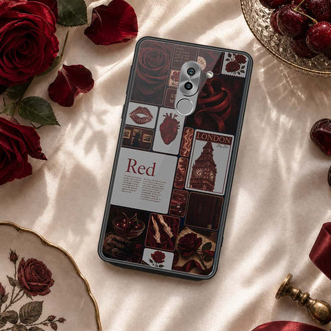 Huawei Honor 6X Cover - ONation Aesthetic Collage Series - HQ Ultra Shine Premium Infinity Glass Soft Silicon Borders Case