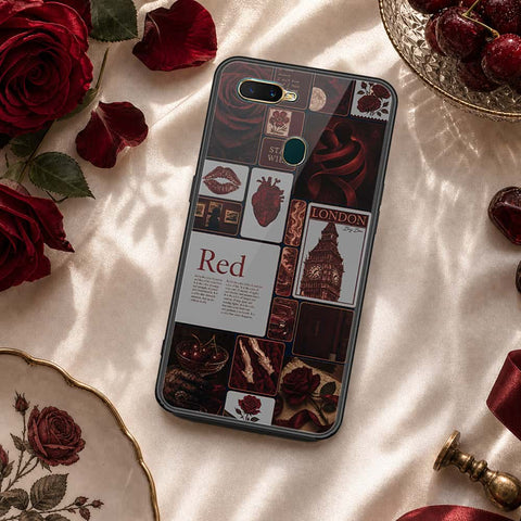 Oppo A12 Cover - ONation Aesthetic Collage Series - HQ Ultra Shine Premium Infinity Glass Soft Silicon Borders Case