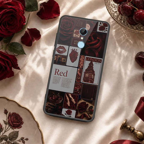 Xiaomi Redmi Note 5 / Redmi 5 Plus Cover - ONation Aesthetic Collage Series - HQ Ultra Shine Premium Infinity Glass Soft Silicon Borders Case