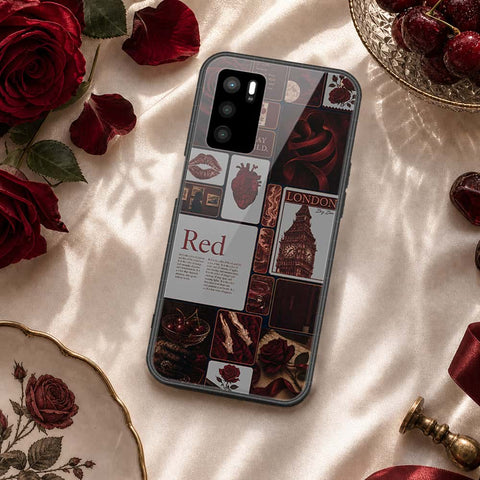 Oppo A16 Cover - ONation Aesthetic Collage Series - HQ Ultra Shine Premium Infinity Glass Soft Silicon Borders Case