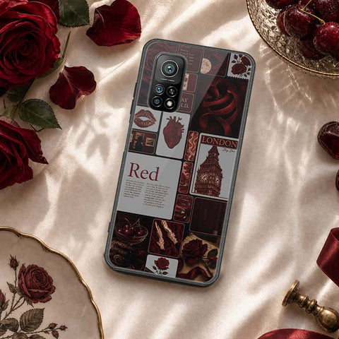 Xiaomi Mi 10T Cover - ONation Aesthetic Collage Series - HQ Ultra Shine Premium Infinity Glass Soft Silicon Borders Case