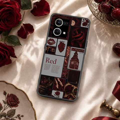 Oppo Reno 7 4G Cover - ONation Aesthetic Collage Series - HQ Ultra Shine Premium Infinity Glass Soft Silicon Borders Case