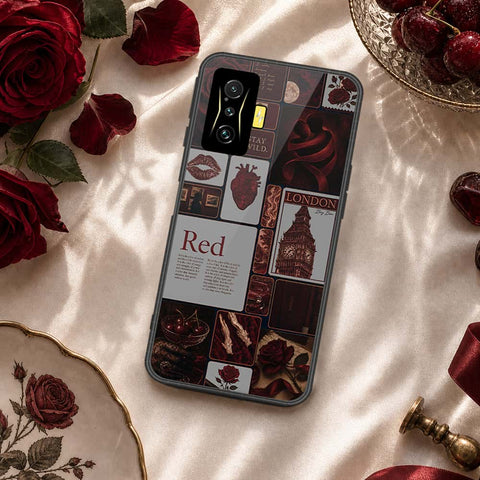 Xiaomi Redmi K50 Gaming Cover - ONation Aesthetic Collage Series - HQ Ultra Shine Premium Infinity Glass Soft Silicon Borders Case