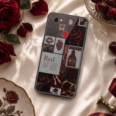 Oppo F7 Cover - ONation Aesthetic Collage Series - HQ Ultra Shine Premium Infinity Glass Soft Silicon Borders Case