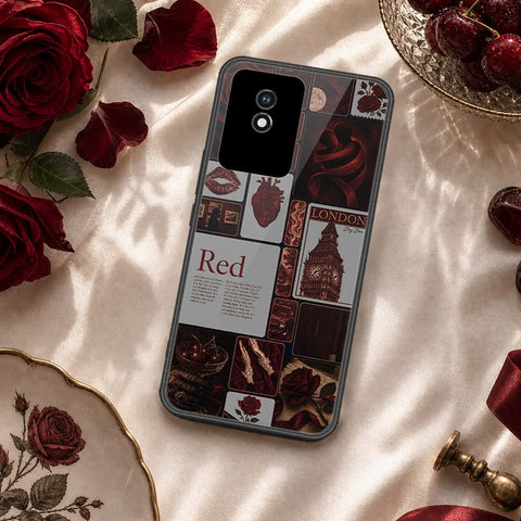 Vivo Y02A Cover - ONation Aesthetic Collage Series - HQ Ultra Shine Premium Infinity Glass Soft Silicon Borders Case