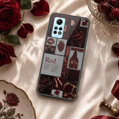 Xiaomi Redmi Note 12 Pro 4G Cover - ONation Aesthetic Collage Series - HQ Ultra Shine Premium Infinity Glass Soft Silicon Borders Case