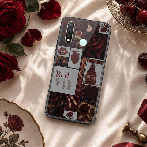 Vivo Y19 Cover - ONation Aesthetic Collage Series - HQ Ultra Shine Premium Infinity Glass Soft Silicon Borders Case