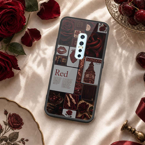 Vivo V17 Pro Cover - ONation Aesthetic Collage Series - HQ Ultra Shine Premium Infinity Glass Soft Silicon Borders Case