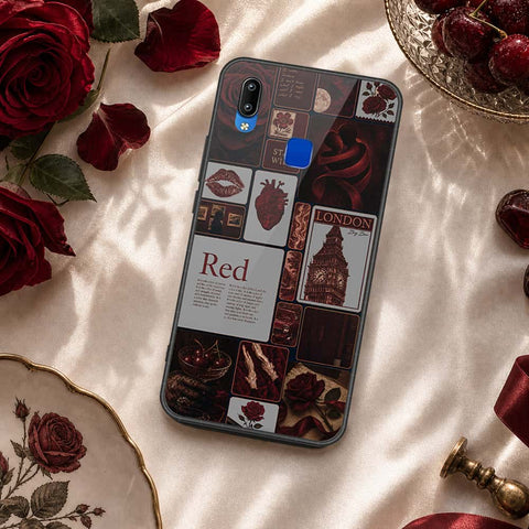Vivo Y91i Cover - ONation Aesthetic Collage Series - HQ Ultra Shine Premium Infinity Glass Soft Silicon Borders Case