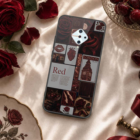 Vivo Y9s Cover - ONation Aesthetic Collage Series - HQ Ultra Shine Premium Infinity Glass Soft Silicon Borders Case