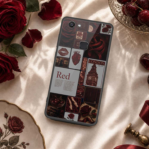 Vivo Y75 Cover - ONation Aesthetic Collage Series - HQ Ultra Shine Premium Infinity Glass Soft Silicon Borders Case