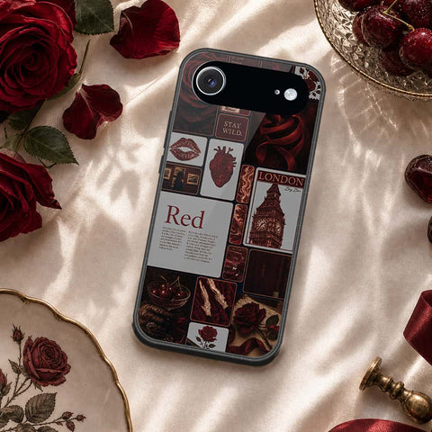 iPhone 17 Air - ONation Aesthetic Collage Series - HQ Ultra Shine Premium Infinity Glass Soft Silicon Borders Case