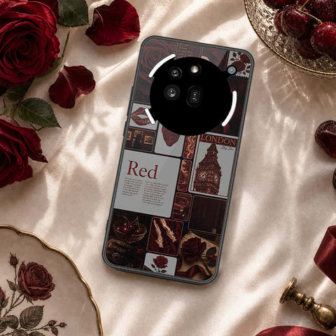 Nothing Phone 3a Pro Cover - ONation Aesthetic Collage Series - HQ Ultra Shine Premium Infinity Glass Soft Silicon Borders Case