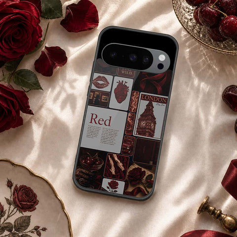 Google Pixel 9 Pro XL Cover - ONation Aesthetic Collage Series - HQ Ultra Shine Premium Infinity Glass Soft Silicon Borders Case