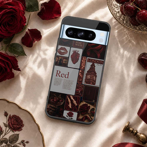 Google Pixel 8 Pro Cover - ONation Aesthetic Collage Series - HQ Ultra Shine Premium Infinity Glass Soft Silicon Borders Case