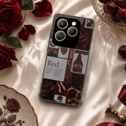 Tecno Spark 20 Pro Cover - ONation Aesthetic Collage Series - HQ Ultra Shine Premium Infinity Glass Soft Silicon Borders Case