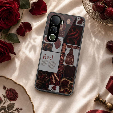 Vivo Y400 Cover - ONation Aesthetic Collage Series - HQ Ultra Shine Premium Infinity Glass Soft Silicon Borders Case