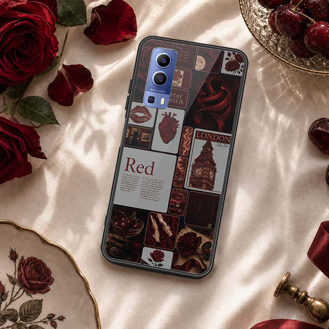 Vivo Y52 5G Cover - ONation Aesthetic Collage Series - HQ Ultra Shine Premium Infinity Glass Soft Silicon Borders Case