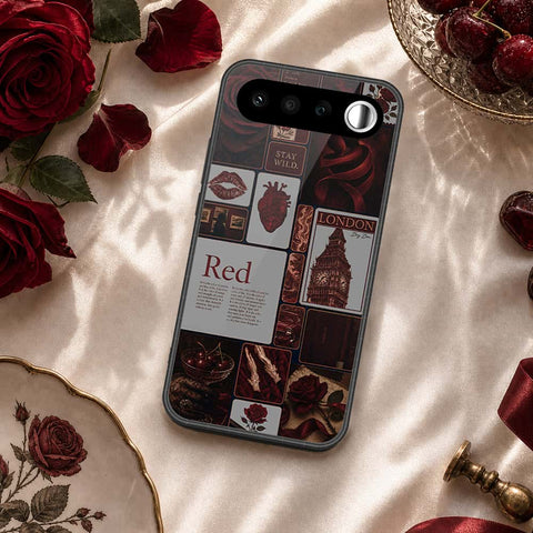 Realme 16 Cover - ONation Aesthetic Collage Series - HQ Ultra Shine Premium Infinity Glass Soft Silicon Borders Case